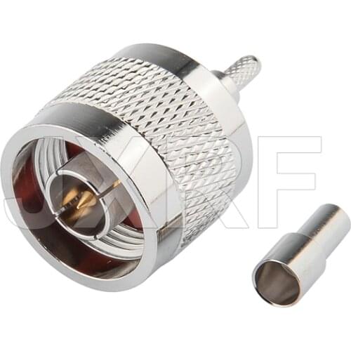 N male crimp RF Coxial connector N male straight Crimp for RG316 RG174 LMR100 coaxial cable fast ship