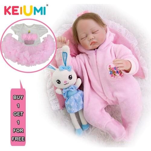 Wholesale 22 inch Reborn Baby Dolls Sleeping Touch Real Soft Silicone Vinyl Baby Reborn 55 cm with Pillow Truly Baby DIY Toys