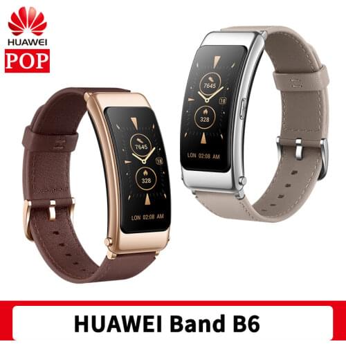 Original Huawei TalkBand B6 Talk Band B6 width Bluetooth Smart Bracelet Sports Wristbands Touch AMOLED Screen Cal