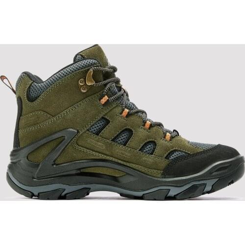 ROCKROOSTER KS5536 Outdoor Trekking Shoes Men Waterproof Hiking Shoes Mountain Boots Genuine Leather Hunting Sneakers