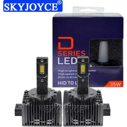 SKYJOYCE Plug and Play Canbus D1S D2S D3S D4S LED Headlight Bulb Super Version D5S D8S LED Bulb HID to LED High Bright D1S Bulbs
