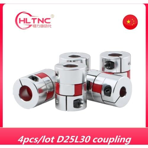 Coupler 4pcs/lot 4/ 5/6/6.35/8/9.5/10/12mm three aluminum jaws Flexible Shaft Coupler for stepper motor and ball screw for CNC