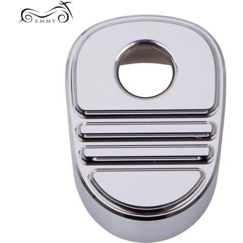 Motorcycle CNC Tri-Line Ignition Switch Cover Chrome For Harley Touring Electra Glides 2014-2019 Tri Glides Street Glides