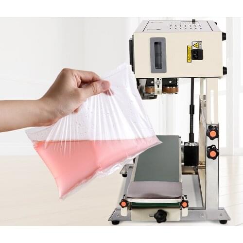 Vertical Continuous band sealer for all size plastic bag