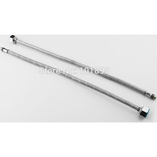 High Quality SUS304 Stainless Steel 40-150CM Length with F1/2-M10 Screw Nut of Ripple Faucet Hose L17152