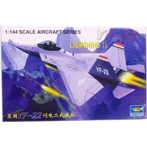 1/144 USA YF-22 Lightning II Fighter Military Assembly Aircraft Model