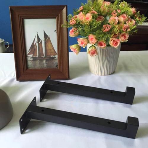 1PC Wall Mounted Shelf Bracket Heavy Duty Scaffold Board Floating Bracket Industrial Iron Support Table 20cm/25cm/30cm