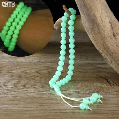 10mm Islamic Muslim Hot Sale Green Emerald 33 Yoga Prayer Bracelets Arabian Bohemian Luxury Jewelry Tassel Ladies Bracelet