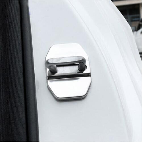 4pcs For Mercedes Benz w203 w204 w214 w211 w204 C200L E260L E320L SLK A C CLA GL Stainless Steel Door lock decoration cover