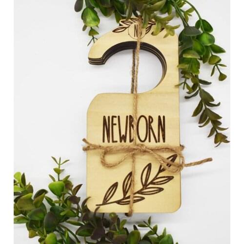 7pcs/set Baby Closet Dividers Wardrobe Labels for Infant Clothing Baby Shower Gift Wooden Nursery Decor Signs Organization