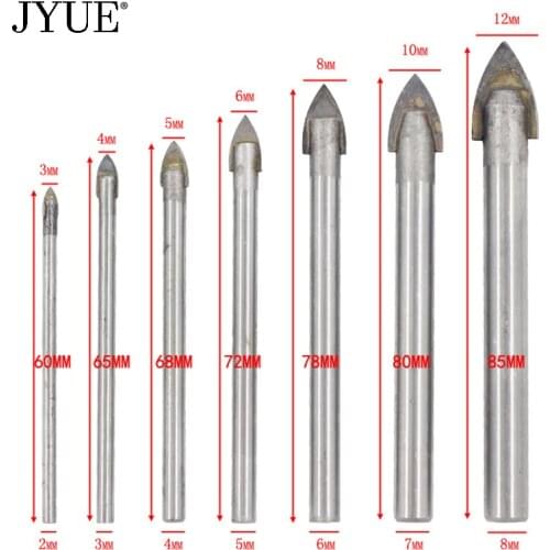7pcs multi-function drill bit for drilling ceramic tiles, glass concrete, metal, etc Cobalt steel alloy drill bit set 3-12mm