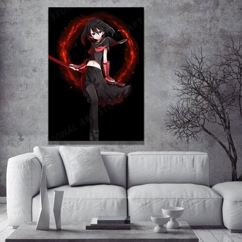 Anime Vintage Akame Ga Kill Poster Decorative Wall Painting Vintage Akame Ga Kill Tatsumi Wall Poster Art Painting