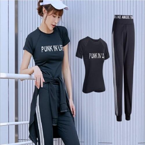 Damdos Womens Yoga Sportswear Solid Color Fast Dry Breathable Yoga Fitness Running Casual Wear