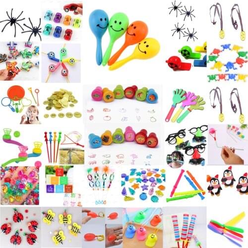 Kids Birthday Party Favors Filler Gift Toys Bag Toys Prizes for Boy Girls Whistle Car Balloon Maraca Toy Baby Shower Accessories