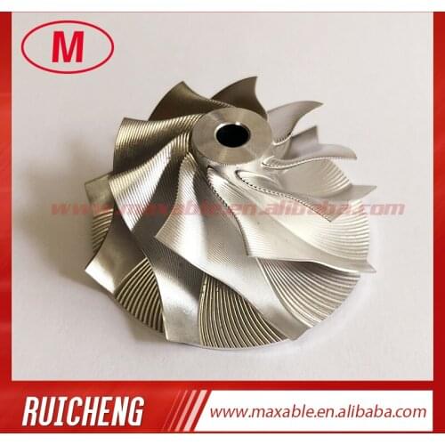 TD04HL forward 39.60/51.00mm 9+0 blades point milling snake curve turbo milling/aluminum 2618/billet compressor wheel