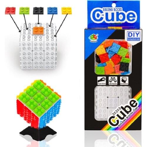 Puzzle Magic Cube building blocks cubes 3x3x3 3*3*3 speed Bricks cube professional easy learning educational Logic game toys