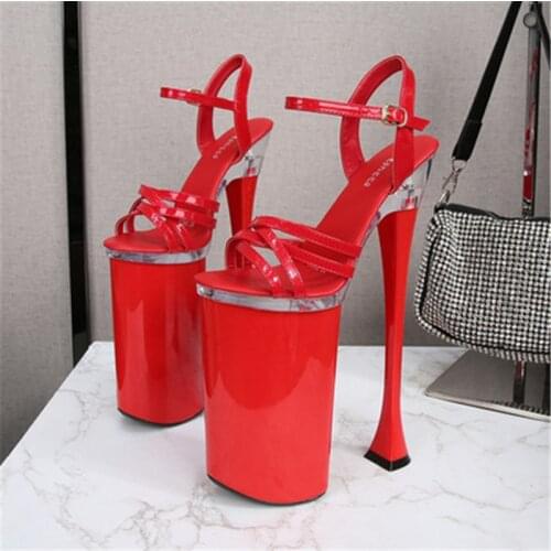 Club super-high heels 26 cm car model show sandals, womens fashion show, steel pipe performance dance shoes