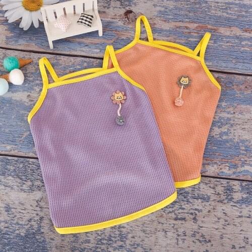 Summer Pet Dog Vest Thin Section Pet Sling Breathable Heat Dissipation Dog Clothes Small And Medium Pets Teddy Chihuahua