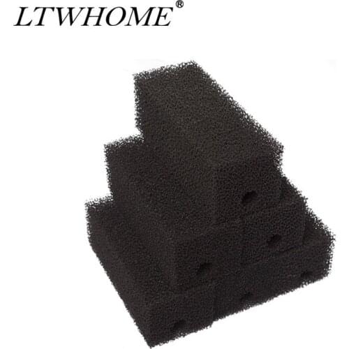 LTWHOME Design Aquarium Active Carbon Sponges Compatible with Ferplast Bluclear 03 Sponges Fit for Bluwave Internal Filter
