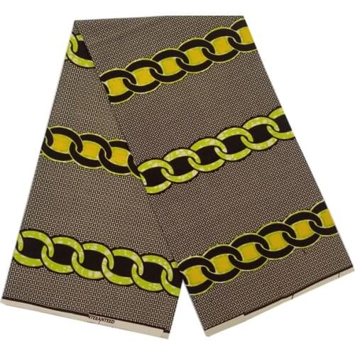 Wedding Dress Material For Sewing 100%Cotton Best Quality Real Nigerian Style African Wax Dye Printed Fabric 6 Yards V-L 7-26