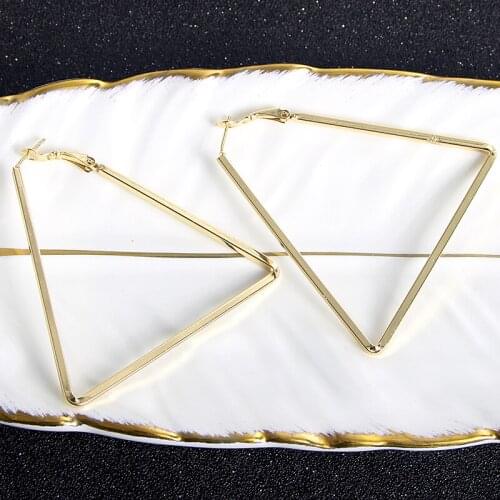 Fashion Jewelry Fashion Jewelry 2020 New Design Hoop Earrings For Women High Quality Exquisite Triangle Classic Party Daily Wear