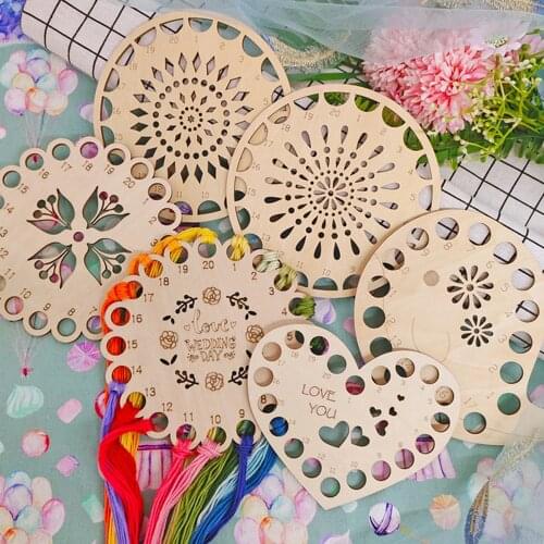 Handmade Cross Stitch Embroidery Floss Organizer Thread Holder Storage Tools Sewing Accessories 20 Floss Card Needle Arts Tool