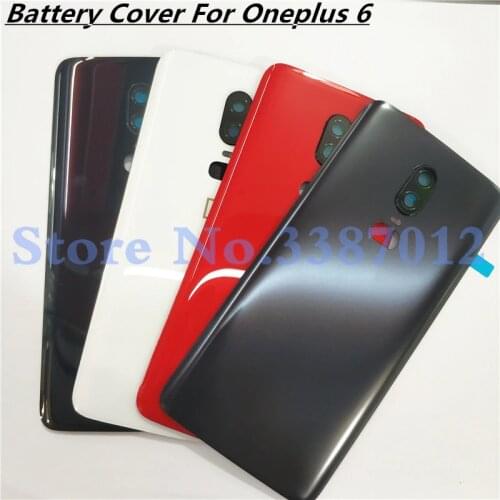 Original 3D Glass For Oneplus 6 Six OnePlus6 A6000 Battery Door Back Cover Rear Phone Housing Case Replacement Parts