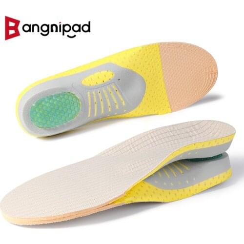 BANGNI Orthopedic Insoles Arch Support Pad for Plantar Fasciitis Orthotics Flat Feet Insole Health Sole Shoes Inserts Men Women