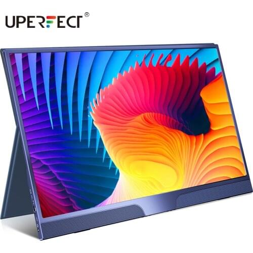 UPERFECT 15.6" Portable Monitor 300 Nits Brightness, FHD 1920x1080 IPS Screen Gaming Computer Display With USB C For Laptop PS5