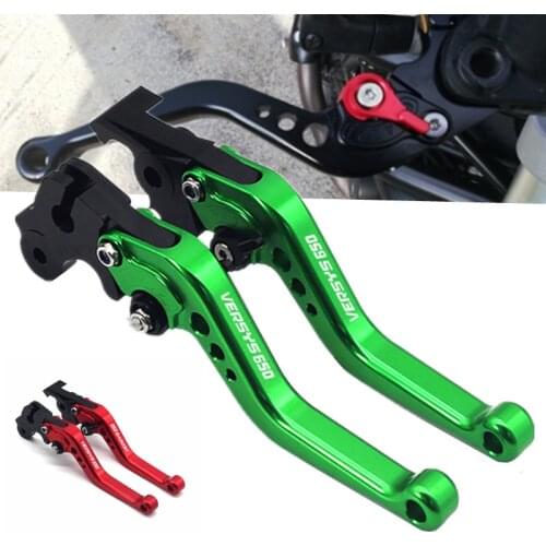Motorcycle CNC Adjustable Brake Clutch Levers For Kawasaki Versys650 cc VERSYS 650cc 2015 2016 2017 2018 2019 LOGO Accessories