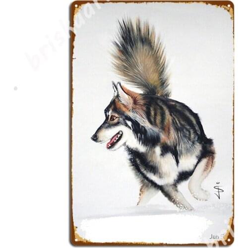 Snow Dog Metal Signs Cinema Garage Plaques Club Bar Designing Tin sign Posters