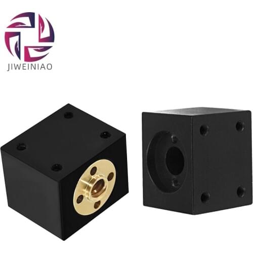 T8 trapezoidal screw nut housing bracket for 3d printer parts Aluminum Alloy silver or black mounting t8 lead screw conversion