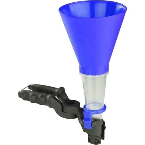 Car Universal Engine Oil Funnel No-Spill Oil Funnel Adjustable Oil Funnel Adapters All in One Oil Funnel, Blue