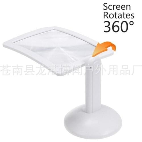 Brighter Viewer Screen Amplifier Desktop led Lamp Magnifier 360-degree Rotating Bracket Magnifying glass Magnifying screen