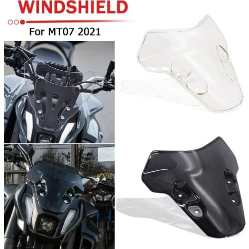 NEW 2 colors Windshield WindScreen Double Bubble Motorcycle Accessories For Yamaha MT07 MT 07 MT-07 mt07 mt 07 2021