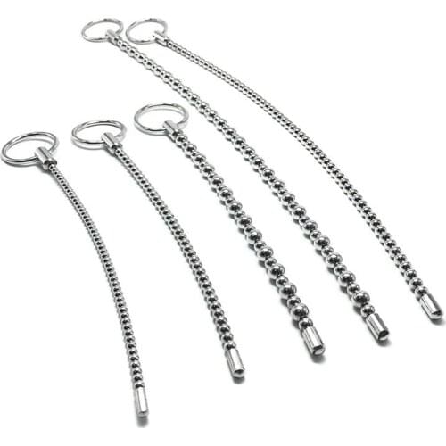 Stainless Steel Urethral Plug Metal Urethral Expansion Catheter SexToy For Man Masturbation Urethral Bead Stimulation Penis Plug