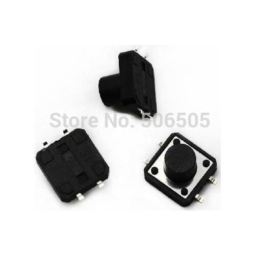 12x12x8mm 4pin SMD Tactile Tact Mini Push Button Switch Micro Switch Momentary 50pcs/lot