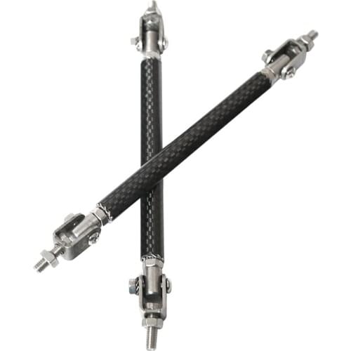 2x Car Front Bumper Lip Splitter Diffuser Strut Rod Tie Bars