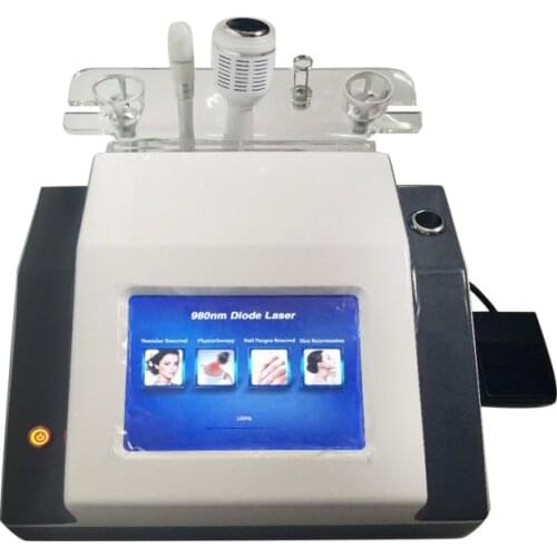 980nm Diode Laser Vascular Remove Machine 980nm Nail Fungus Treatment 4 in 1 laser veins removal pain relief cold hammer