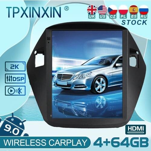 For Hyundai IX35 Tucson 2010-2015 Android 9 Carplay Radio Player Car GPS Navigation Head Unit Car stereo BT WIFI