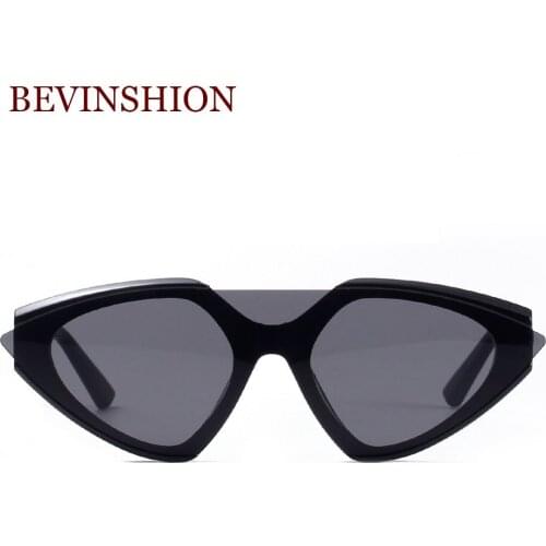 Edges and corners one piece vintage sun glasses men brand design party cat eye sunglasses women retro glasses male leopard