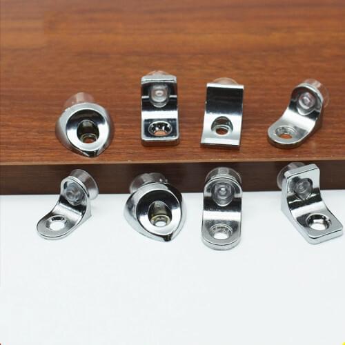 10PC Zinc alloy thickening Wardrobe shelf Support Metal layering Shelves Seperator Fixed bracket Rack Furniture Hardware Holder