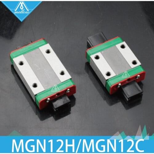 3D printer part Kossel Mini MGN12H/C linear bearing Block Sliding carriage for CNC X Y Z Axis 12mm Linear Guide MGN12 L rail