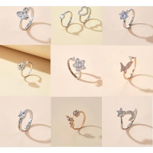 Кольца с фианитами для женщин HuaTang China At AliExpress