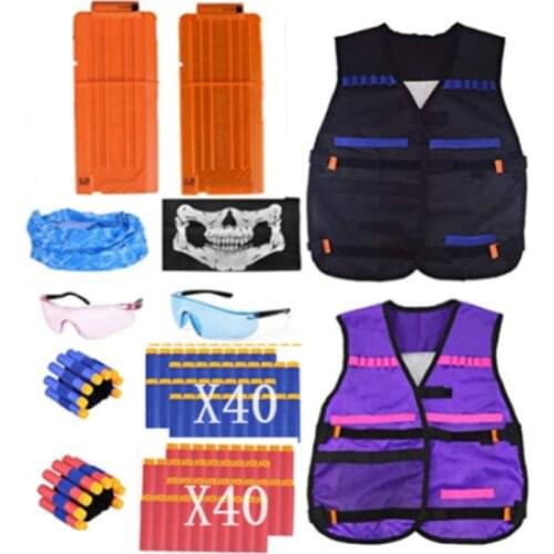 Toy Suit for Nerf Gun Toy Tactical Equipment Gun Shuttle Bullet Magazine Accessories Bullet Clip Compatible Nerf Gun Xmas Gift