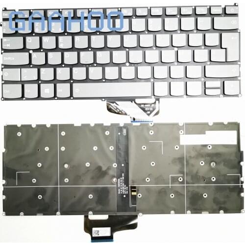 BE Belgium Backlight Keyboard for Lenovo IDEAPAD 720S-13 320S-13 AIR13-7000 LAPTOP Keyboard GRAY Type POWER