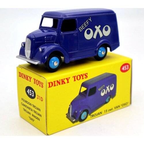 Atlas Dinky toys 453 Fourgon Trojan 15 cwt VAN OXO Diecast Models Car Collection Miniature