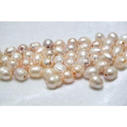 Wholesale 10-11MM COLOR FRESHWATER PEARLS LOOSE BEADS 2.3mm Big Hole