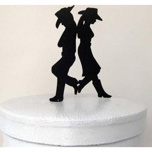 Personalized Country & Western Wedding cake topper,Custom Acrylic wooden cake topper with Mr & Mrs,Bride & Groom cake topper