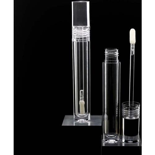 10pcs/20/50/100 5Ml Clear Petg Lipgloss Tube Cosmetic Clear Plastic Lip Gloss Packaging Container Custom Private Label